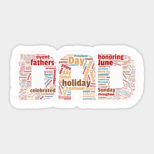 Dad - Wordcloud Sticker